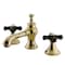 Kingston Brass KC7062PKX Duchess Widespread Bathroom Faucet W/ Brass Pop-Up, Brass KC7062PKX - alternate 1